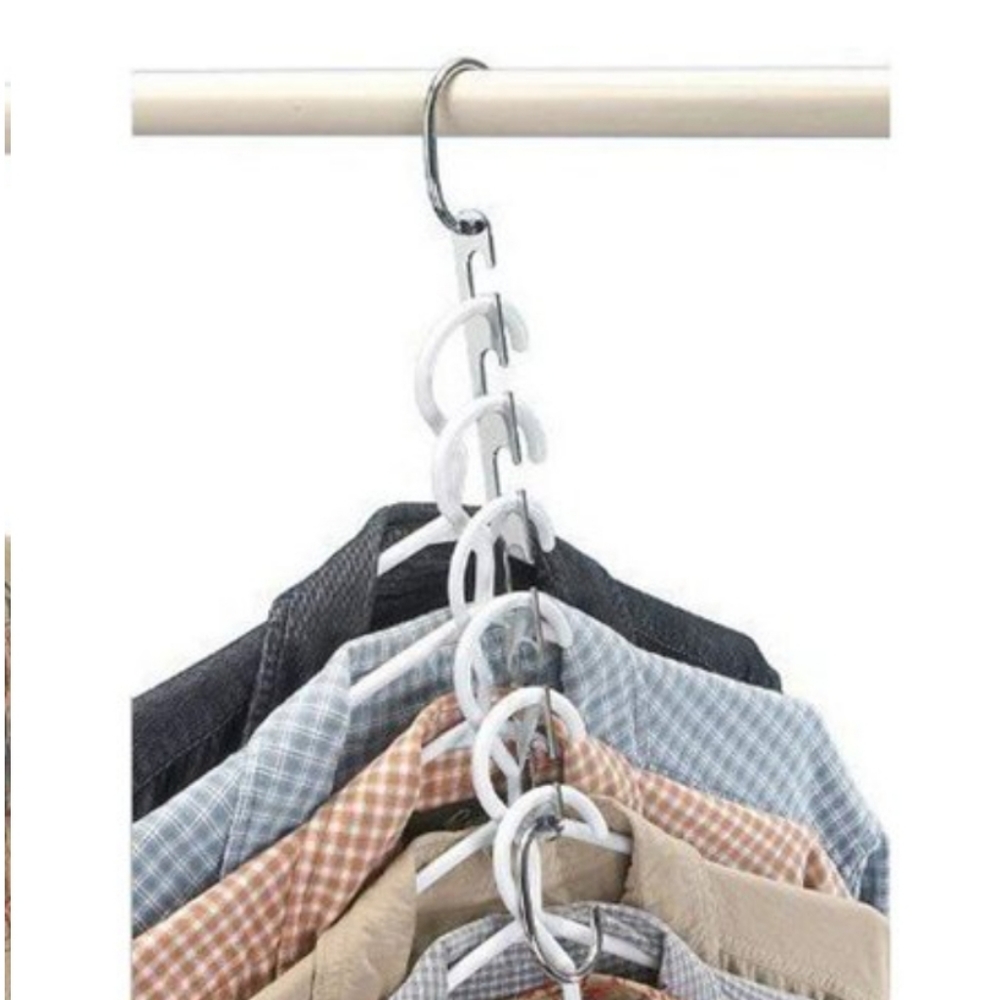 Wardrobe Organizer, Space Saver Stainless Iron Closet Hook Cloth Hanger 1 pc